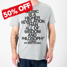 Load image into Gallery viewer, R&amp;S Records Beethoven T-Shirt - Grey

