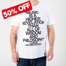 Load image into Gallery viewer, R&amp;S Records Beethoven T-Shirt - White
