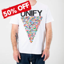 Load image into Gallery viewer, R&amp;S Records UNIFY T-Shirt - White
