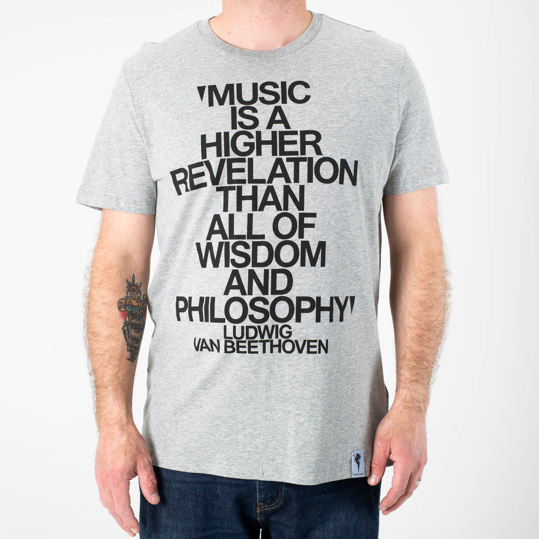 R&S Records Beethoven T-Shirt - Grey